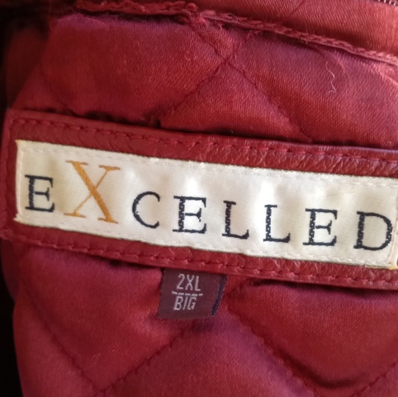 SOLD Vintage Brick Red Leather Coat - Picture 5 of 9